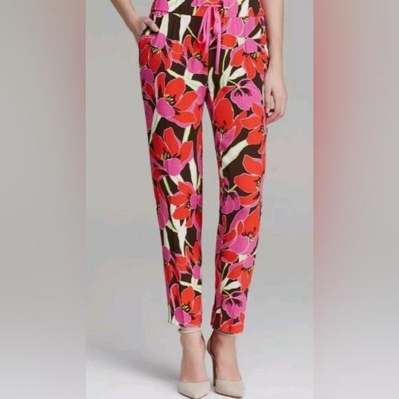 Kate Spade New York Tropical Hutton Lounge Pull On Pant Size 8 - Picture 2 of 13